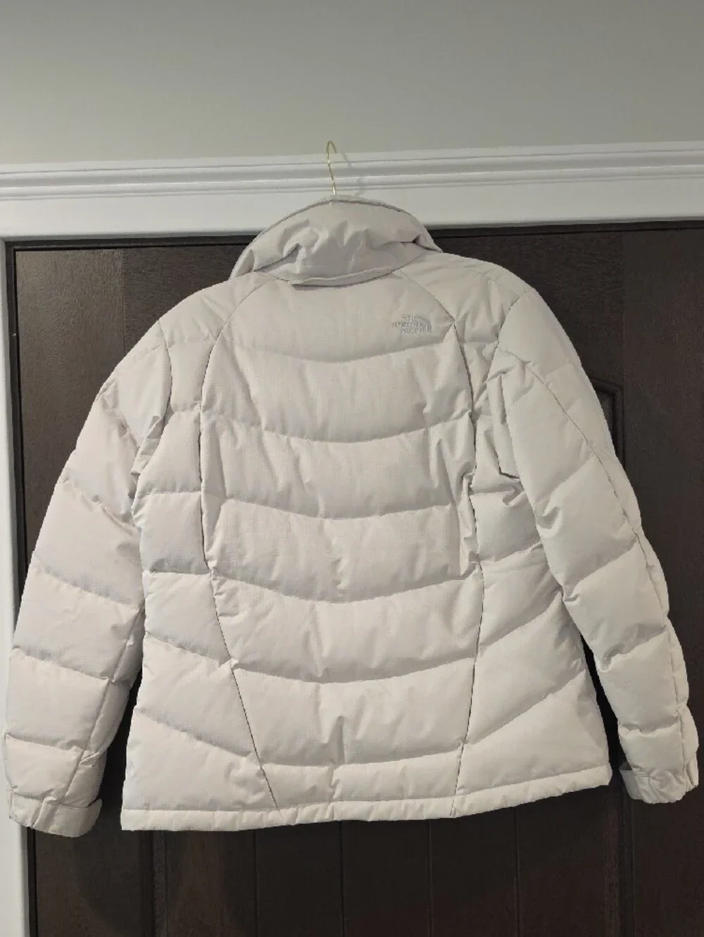The North Face Women's Light Beige Quilted Puffer Jacket